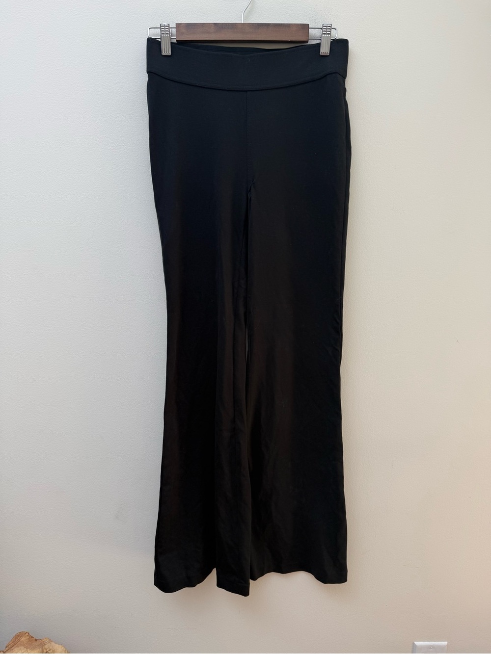 Lauren Ralph Lauren Black Wide-Leg Pull-On Pants
